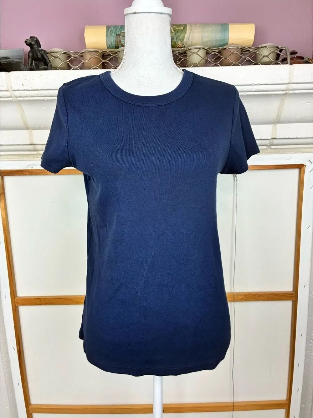 Michael Stars Navy Short Sleeve Crewneck Tee NWOT